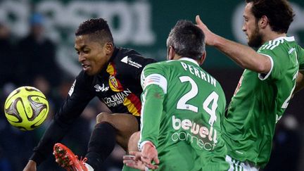 Les Verts ont souffert contre Lens (JEFF PACHOUD / AFP)