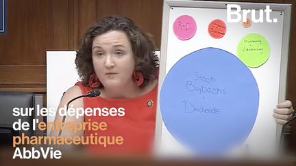 Face à la députée américaine Katie Porter et son tableau blanc, le patron d'un grand labo pharmaceutique a passé un mauvais quart d'heure.