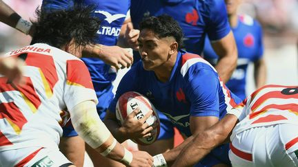 Yoram Moefana, ici face au Japon le 9 juillet 2022, sera aligné d'entrée face à l'Australie. (CHARLY TRIBALLEAU / AFP)