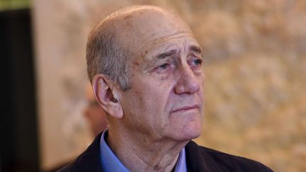 &nbsp; (L'ancien premier ministre israélien Ehud Olmert incarceré ce lundi © SIPA / Debbie Hill)