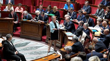 Elisabeth Borne, lors de la séance de questions au gouvernement du 30 mai à l'Assemblée nationale.