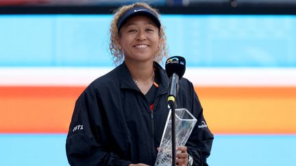 La Japonaise&nbsp;Naomi Osaka&nbsp;s'est inclinée en finale de Miami face à&nbsp;Iga Swiatek, samedi 2 avril.&nbsp; (MATTHEW STOCKMAN / GETTY IMAGES NORTH AMERICA / AFP)