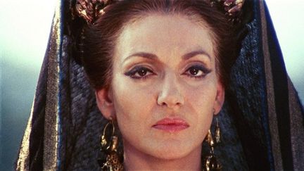 Maria Callas dans "Médée" (1969) de Pier Paolo Pasolini, sa seule apparition au cinéma dans un rôle de fiction
 (Archives du 7eme Art / Photo12)