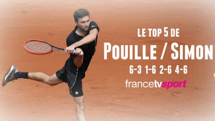 Gilles Simon a battu Lucas Pouille en quatre sets.