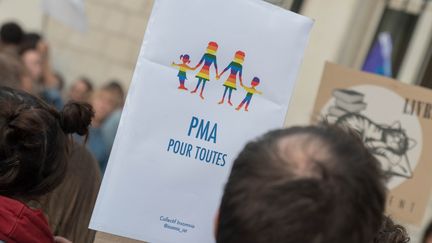 "L'ouverture de l'accès à la PMA apparaît comme une nouvelle étape sur le long chemin de l'émancipation des femmes (...) et sur celui de la reconnaissance de toutes les familles", estime la mission parlementaire, dans son rapport publié le 15 janvier 2019. (ESTELLE RUIZ / NURPHOTO / AFP)