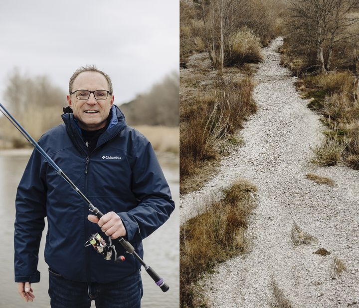 Philippe Jamme à Estagel (Pyrénées-Orientales), le 28 février 2023. (PIERRE MOREL / FRANCEINFO)