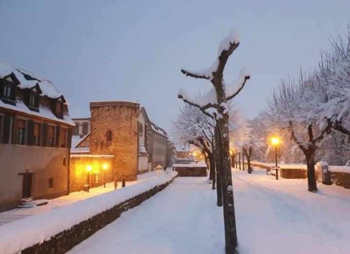 Photo prise le 15 janvier 2021 à Obernai, dans le Bas-Rhin. (Internaute à franceinfo)