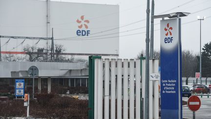 L'entrée de la centrale nucléaire de Fessenheim, dans le Haut-Rhin. (SEBASTIEN BOZON / AFP)