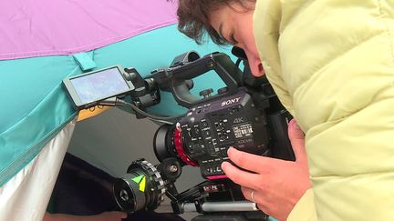 Une scène de tournage dans le cadre du festival de court-métrage des 168 heures. (FRANCEINFO)