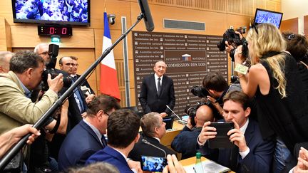 Le ministre de l'Intérieur auditionné par la commission d'enquête de l'Assemblée nationale. (GERARD JULIEN / AFP)