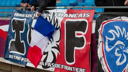 Bache des supporters "Les Irresistibles Français". (©WILLIAM MORICE / MAXPPP)