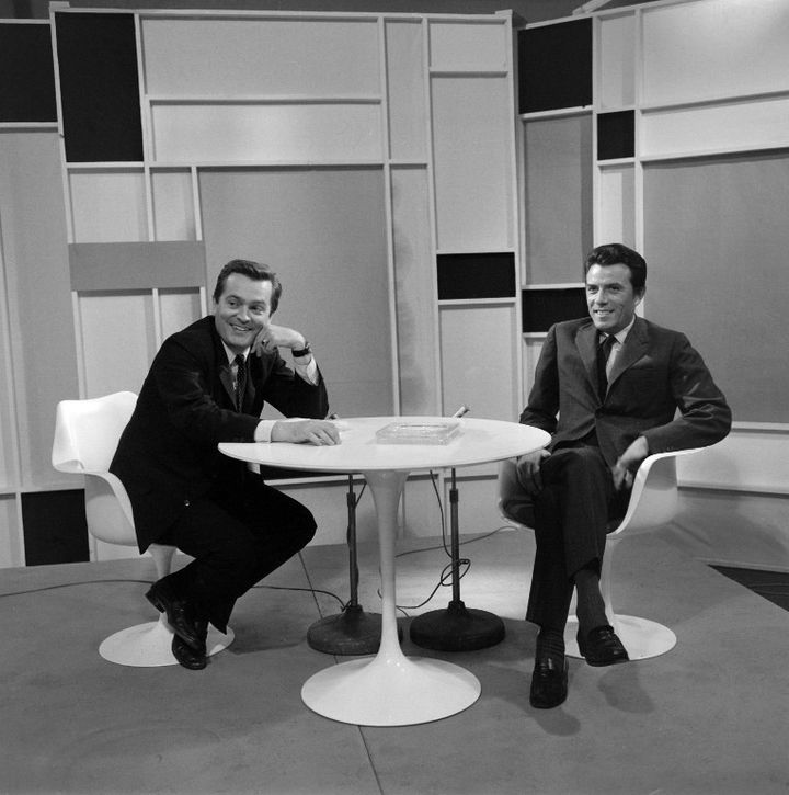 Henri de Turenne et Philippe Labro sur le plateau de "Caméra 3"
 (GEORGES HERNAD / INA)