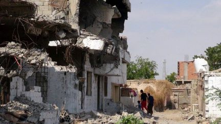 Zinjibar, 6 mois après sa reconquête, est encore un champ de ruines (AFP/Sami Al-Ansi)