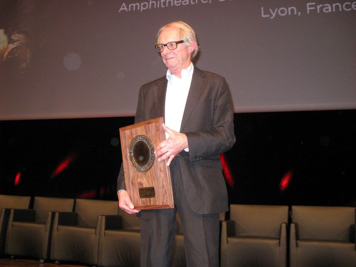 Ken Loach et son Prix Lumière
 (C. Pauilhac)