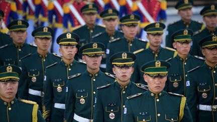 Des soldats de l'armée sud-coréenne, le 28 septembre 2018. (ED JONES / AFP)
