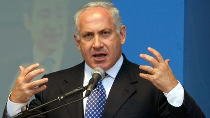 &nbsp; (Netanyahu en 2002 à Londres le 6 mai 2002. © MaxPPP)