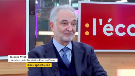 Invité de Jean-Paul Chapel dans ":l'éco", Jacques Attali, président de Positive Planet est venu présenter 20 propositions afin de préserver l'avenir des générations futures.