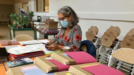 Blandine Chaulet, directrice de l'école Championnet dans le 18e arrondissement de Paris.&nbsp; (NOEMIE BONNIN / RADIO FRANCE)