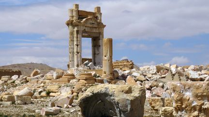 A Palmyre, le temple de Bel après les destruction de l'Etat islamique
 (Stringer / AFP)