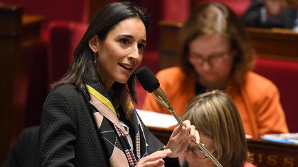 La secrétaire d'Etat Brune Poirson, le 5 décembre 2017 à l'Assemblée nationale. (ERIC FEFERBERG / AFP)