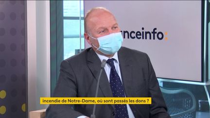 Guillaume Poitrinal, président de la Fondation du patrimoine, était l'invité éco de franceinfo lundi 12 avril. (FRANCEINFO / RADIOFRANCE)