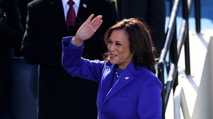 Kamala Harris lors de son investiture à la vice-présidence des Etats-Unis, le 20 janvier 2020, à Washington. (OLIVIER DOULIERY / AFP)