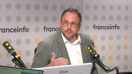 Aurélien Rousseau, former Minister of Health and deputy of Place publique des Yvelines, guest of franceinfo. (FRANCEINFO / RADIO FRANCE)