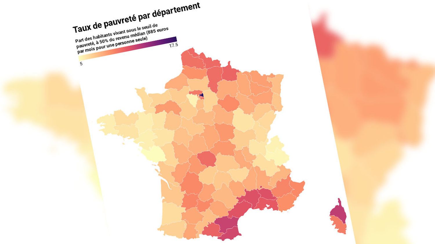 Infographies Pauvrete En France Trois Cartes Qui Montrent Les Inegalites Entre Territoires