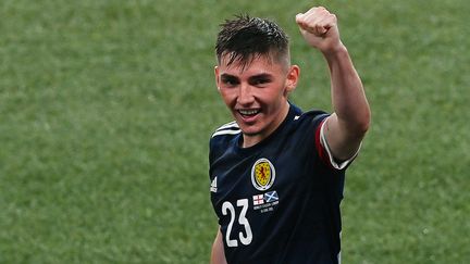 Le milieu écossais Billy Gilmour après son match contre l'Angleterre, vendredi 18 juin. (FACUNDO ARRIZABALAGA / POOL / AFP)