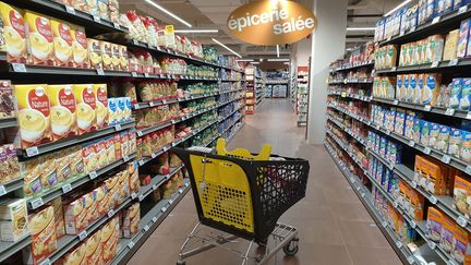 Dans un supermarché à Bourgoin-Jallieu (Isère), le 13 octobre 2018.&nbsp; (ALLILI MOURAD / SIPA)