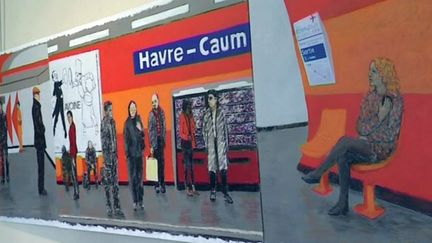 "Havre-Caumartin" l'une des toiles de Frédéric Brandon
 (France 3 Culturebox Capture d&#039;écran)