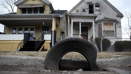 En soixante ans, Detroit (Michigan, Etats-Unis) a perdu la moiti&eacute; de sa population. Jeudi 18 juillet, la ville s'est d&eacute;clar&eacute;e en faillite. (REBECCA COOK / REUTERS)