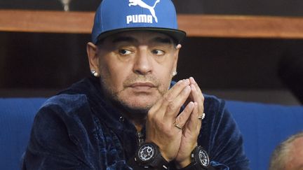 Maradona à la finale de Coupe Davis 2016 (STRINGER / AFP)