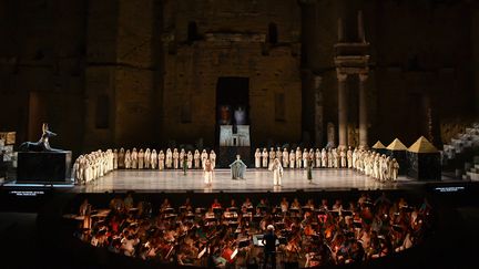 "Aida" de Giuseppe Verdi aux Chorégies d'Orange (3 juillet 2016)
 (Bertrand Langlois / AFP)