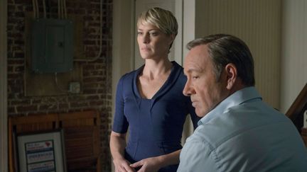 Claire (Robin Wright) et Frank Underwood (Kevin Spacey) de la série "House of cards".&nbsp; (FR_TMDB)