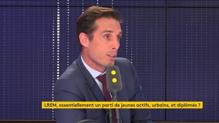 Jean-Baptiste Djebbari,&nbsp;député LREM de la Haute-Vienne sur franceinfo. (FRANCEINFO / RADIOFRANCE)