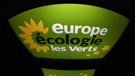 Le logo du parti politique&nbsp;Europe-Ecologie-Les Verts (EELV) (LIONEL BONAVENTURE / AFP)