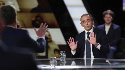 Eric Zemmour, le 17 mars 2022, à Saint-Denis. (THOMAS COEX / AFP)