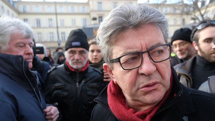 Jean-Luc Mélenchon, le 10 décembre 2019 à Paris (NATHANAEL CHARBONNIER / FRANCE-INFO)