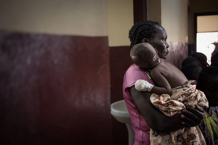 A l’hôpital pédiatrique de Bangui, le 4&nbsp;décembre 2018. (Florent Vergnes / AFP)