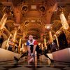 L'ancien militaire Cyrille Chahboune, libéro de l'équipe de France de volley assis, pose au musée Grévin à Paris, le 28 mai 2024. (STEFANO RELLANDINI / AFP)