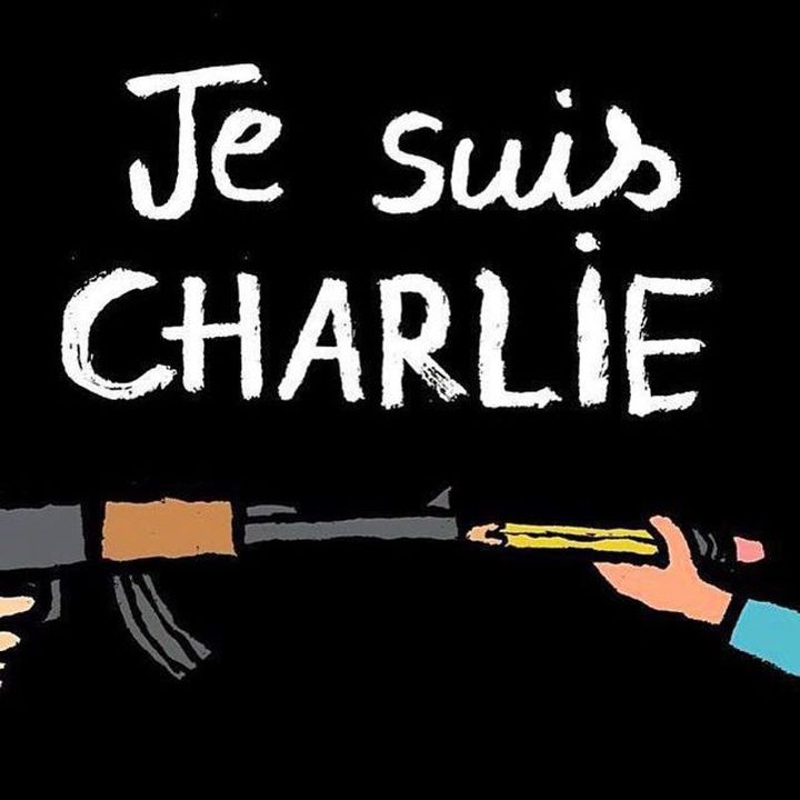 Hommage de l'illustrateur Jean Jullien à Charlie hebdo @jean_jullien
 (Jean Jullien)