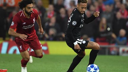 Salah face à Neymar (PAUL ELLIS / AFP)