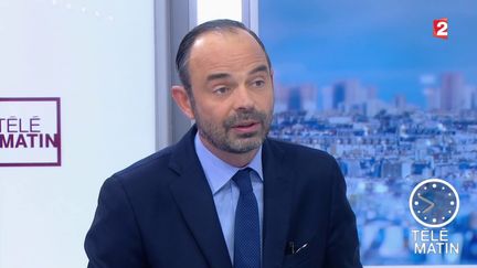 Le Premier ministre Edouard Philippe, sur France 2, le 3 janvier 2018. (FRANCE 2)