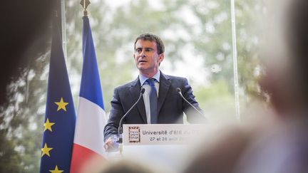 &nbsp; (Valls était l'invité du Medef pour l'université d'été de l'organisation © MAXPPP)