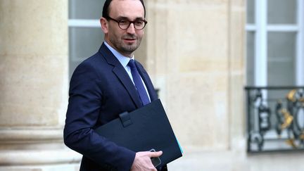 Thomas Cazeneuve, Minister Delegate in charge of Public Accounts, leaves the Elysée after the Council of Ministers, February 14, 2024. (ALAIN JOCARD / AFP)