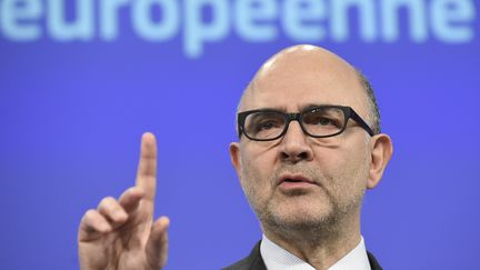 Pierre Moscovici, le 5 février 2016, à Bruxelles. (JOHN THYS / AFP)