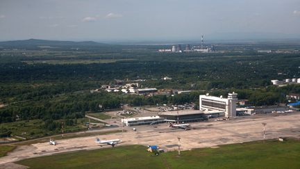 L'a&eacute;roport de&nbsp;Khabarovsk,&nbsp;dans l'extr&ecirc;me-orient russe, le 25 juillet 2012. (ALEXANDR KRYAZHEV / RIA NOVOSTI / AFP)