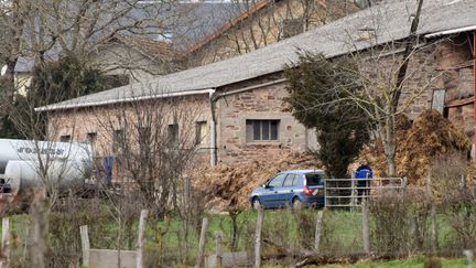 La ferme où a été tuée une conseillère agricole, dans le lieu-dit Les&nbsp;Farguettes, à Mayran (Aveyron), le 17 février 2016. (JOSE A. TORRES / AFP)