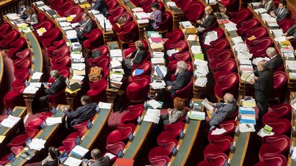 L'hémicycle du Sénat, le 10 mars 2023. (VINCENT ISORE / MAXPPP)